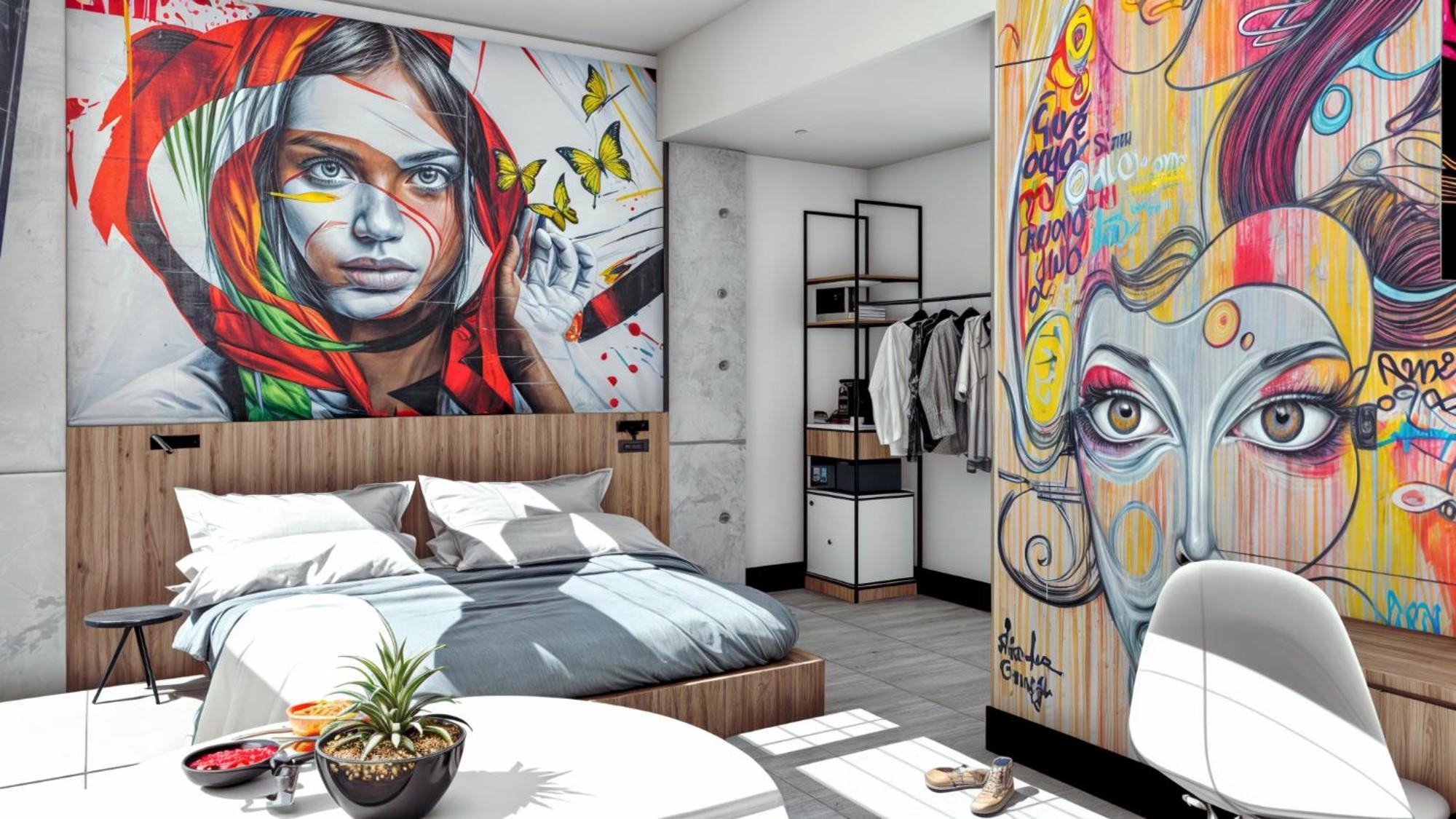 Street Art Hotel Roma Mexico By Eksteriør billede