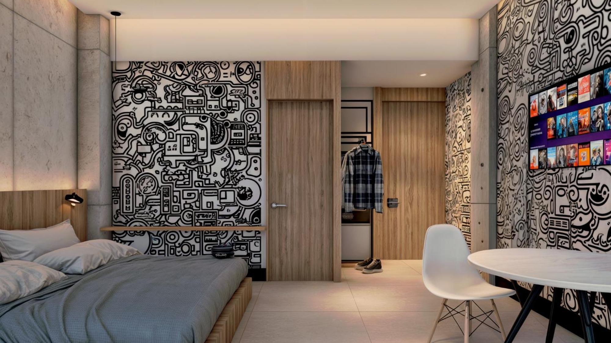 Street Art Hotel Roma Mexico By Eksteriør billede