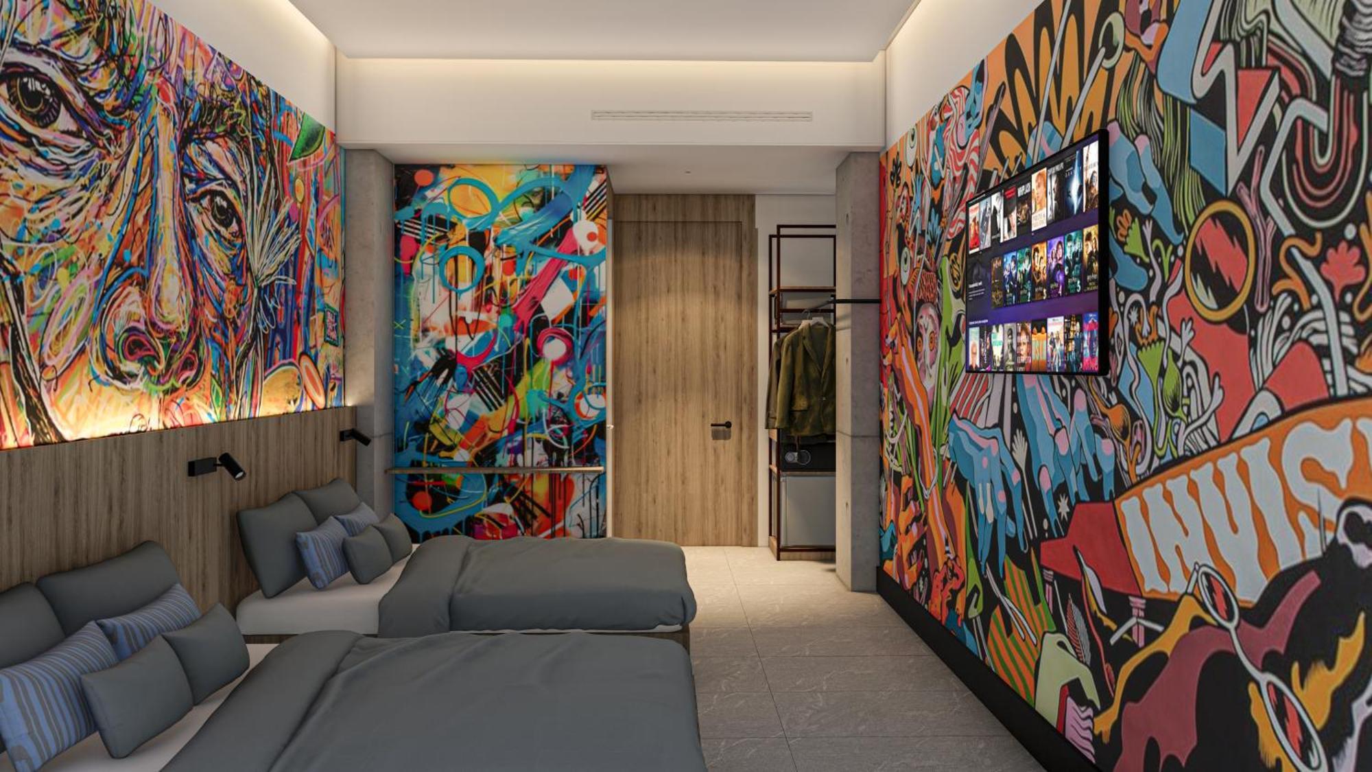 Street Art Hotel Roma Mexico By Eksteriør billede