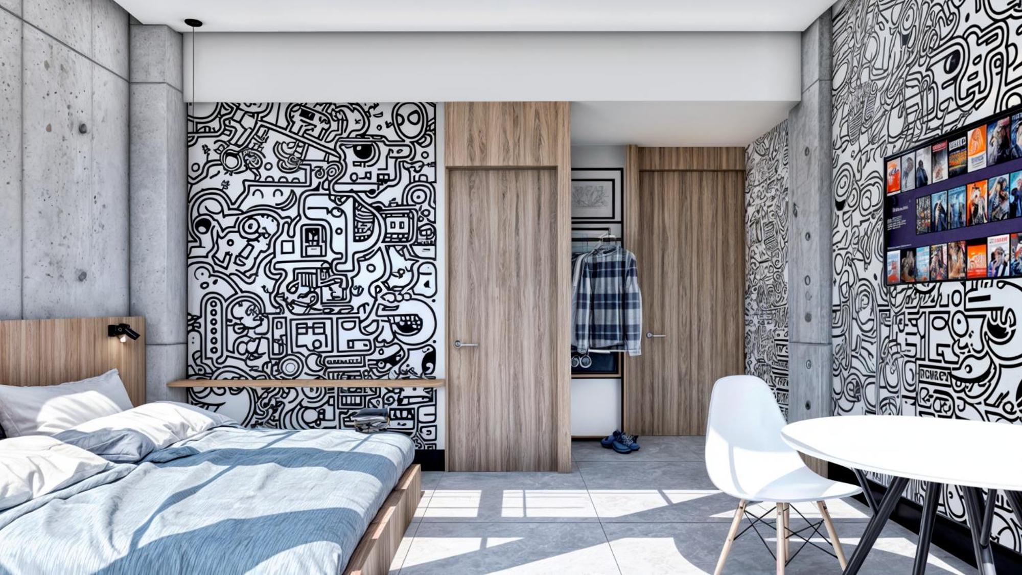 Street Art Hotel Roma Mexico By Eksteriør billede