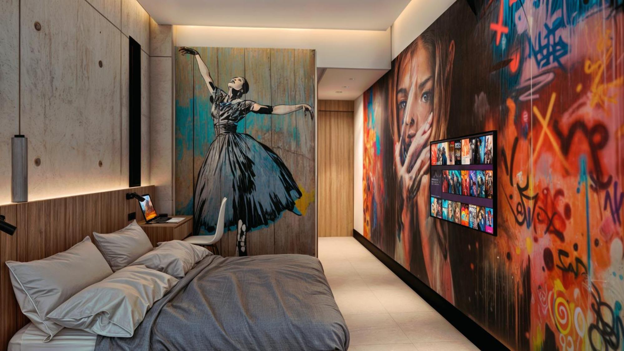 Street Art Hotel Roma Mexico By Eksteriør billede
